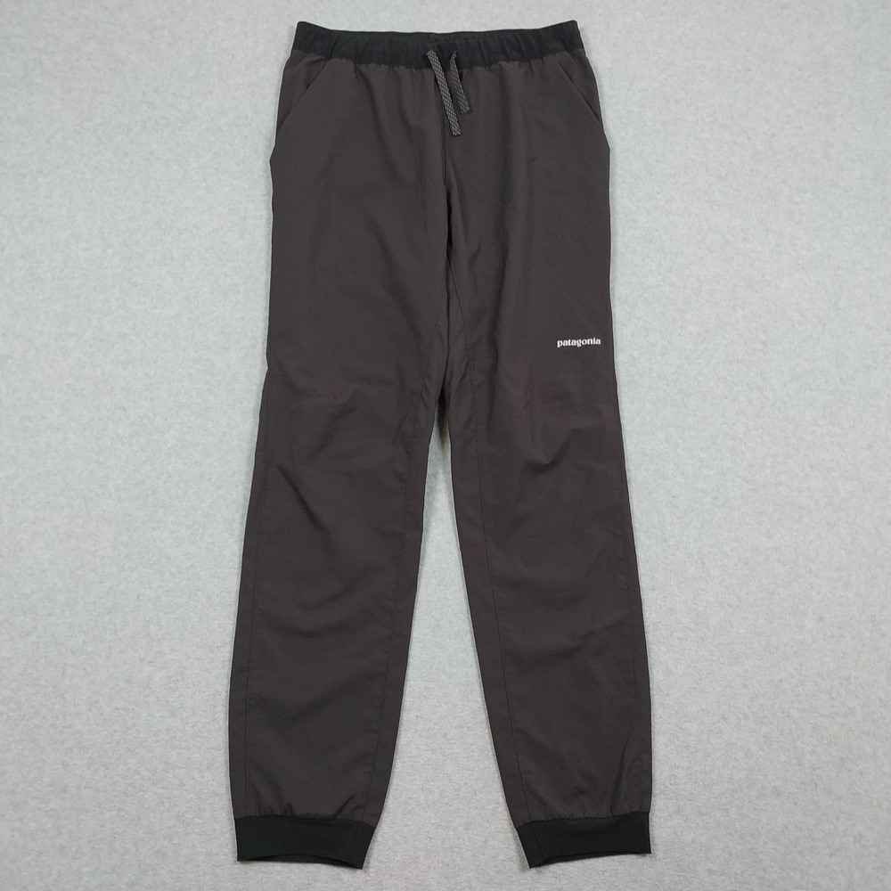 Patagonia Terrebonne Joggers Mens Small Black Gray Lightweight Running Pants